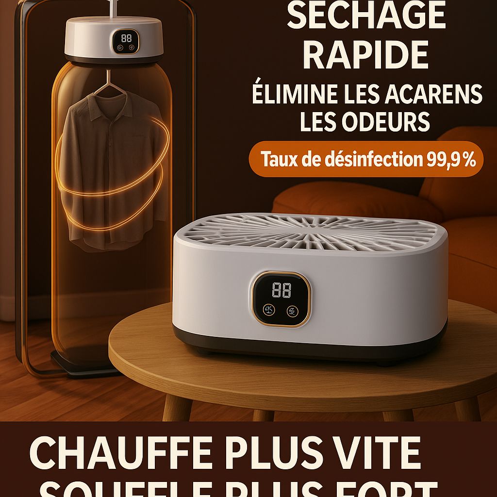 Sèche-linge portable – Séchage rapide, idéal pour appartements, voyages et petits espaces (livraison gratuite)