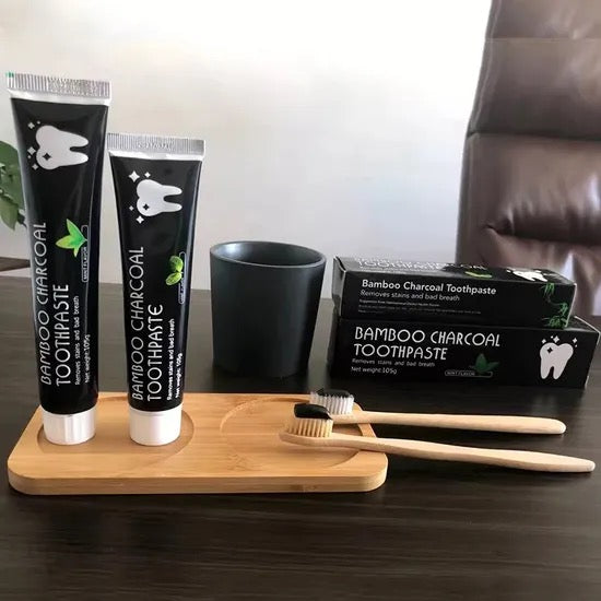 Pâte Dentifrice Bamboo au Charbon Actif & Menthe Fraîche – Blanchiment Naturel & Haleine Fraîche
( livraison gratuite 🚚)