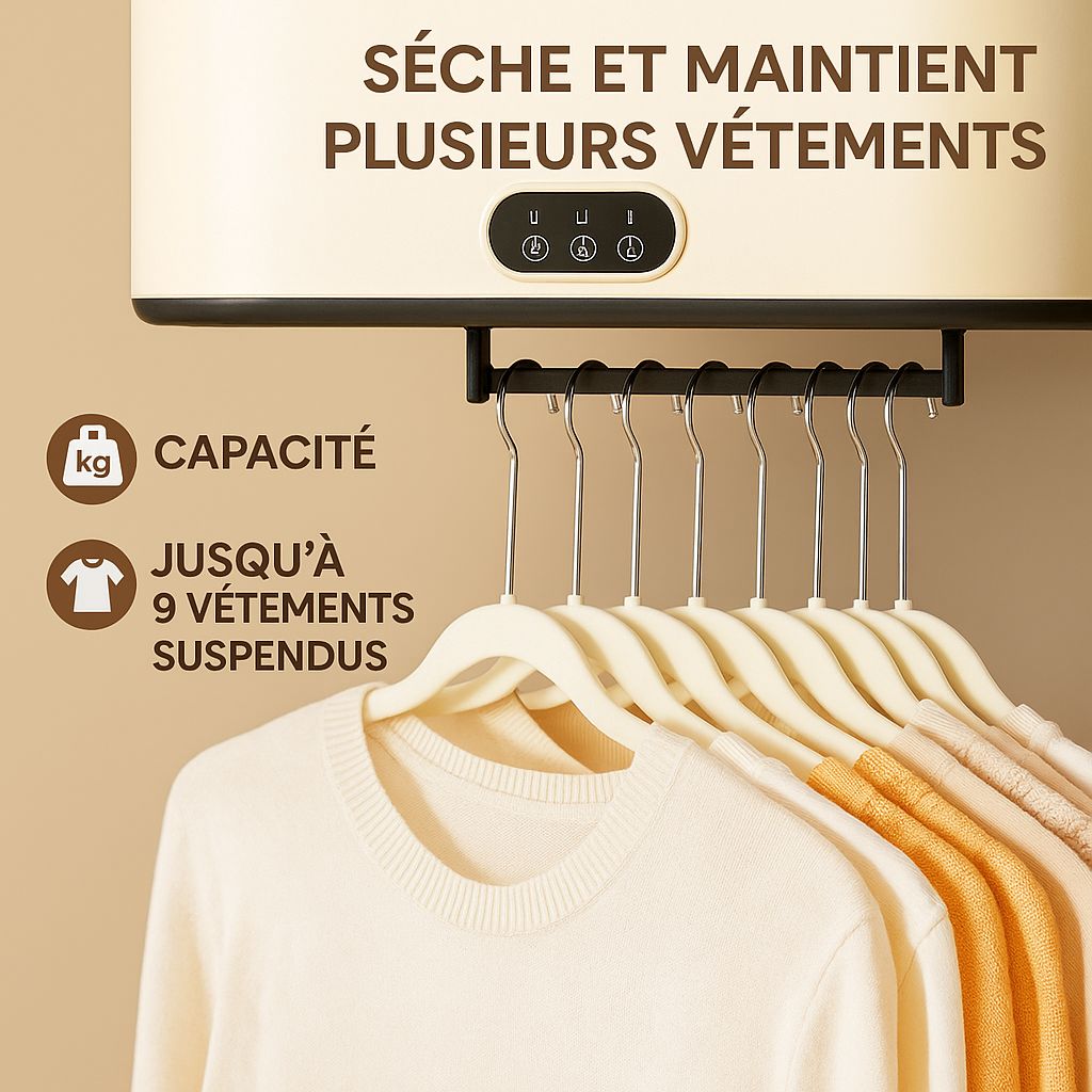 Sèche-linge portable – Séchage rapide, idéal pour appartements, voyages et petits espaces (livraison gratuite)